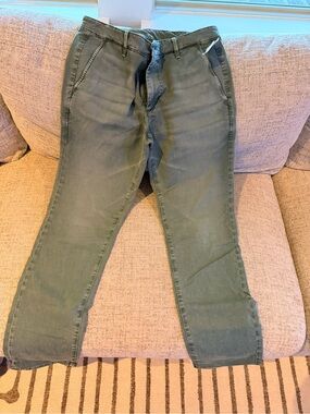 Classic Sage Green Casual Pants men’s